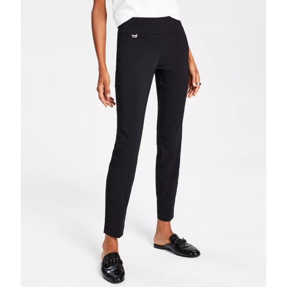 Alfani Pants - Alfani Tummy-Control Pull-On Skinny Pants